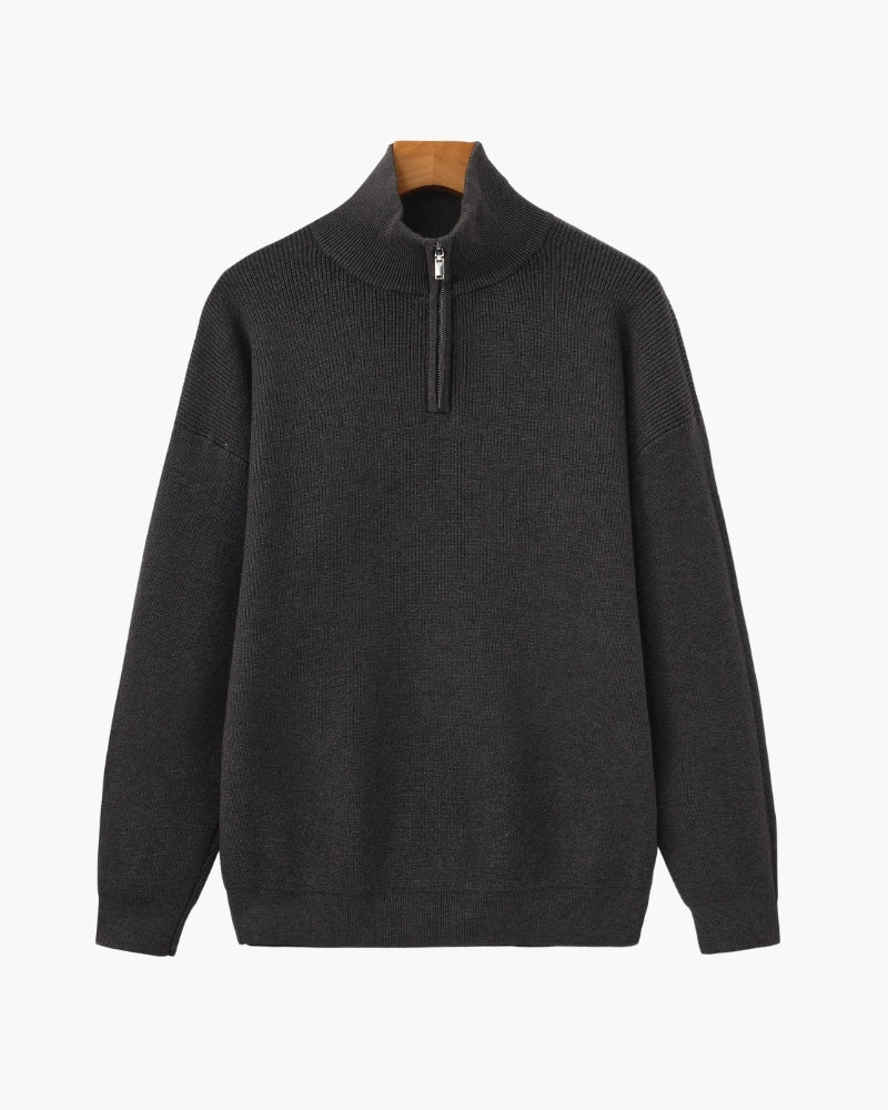 Refined Half-Zip Knit Pullover - Old Money