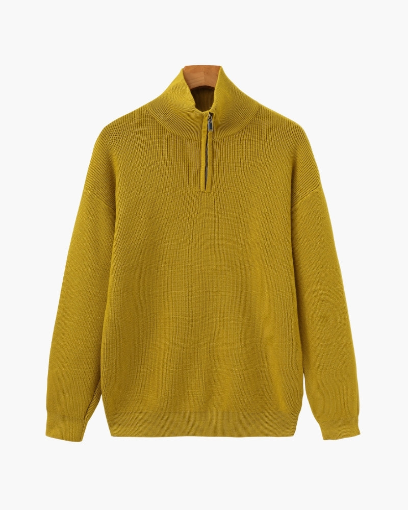 Refined Half-Zip Knit Pullover - Old Money