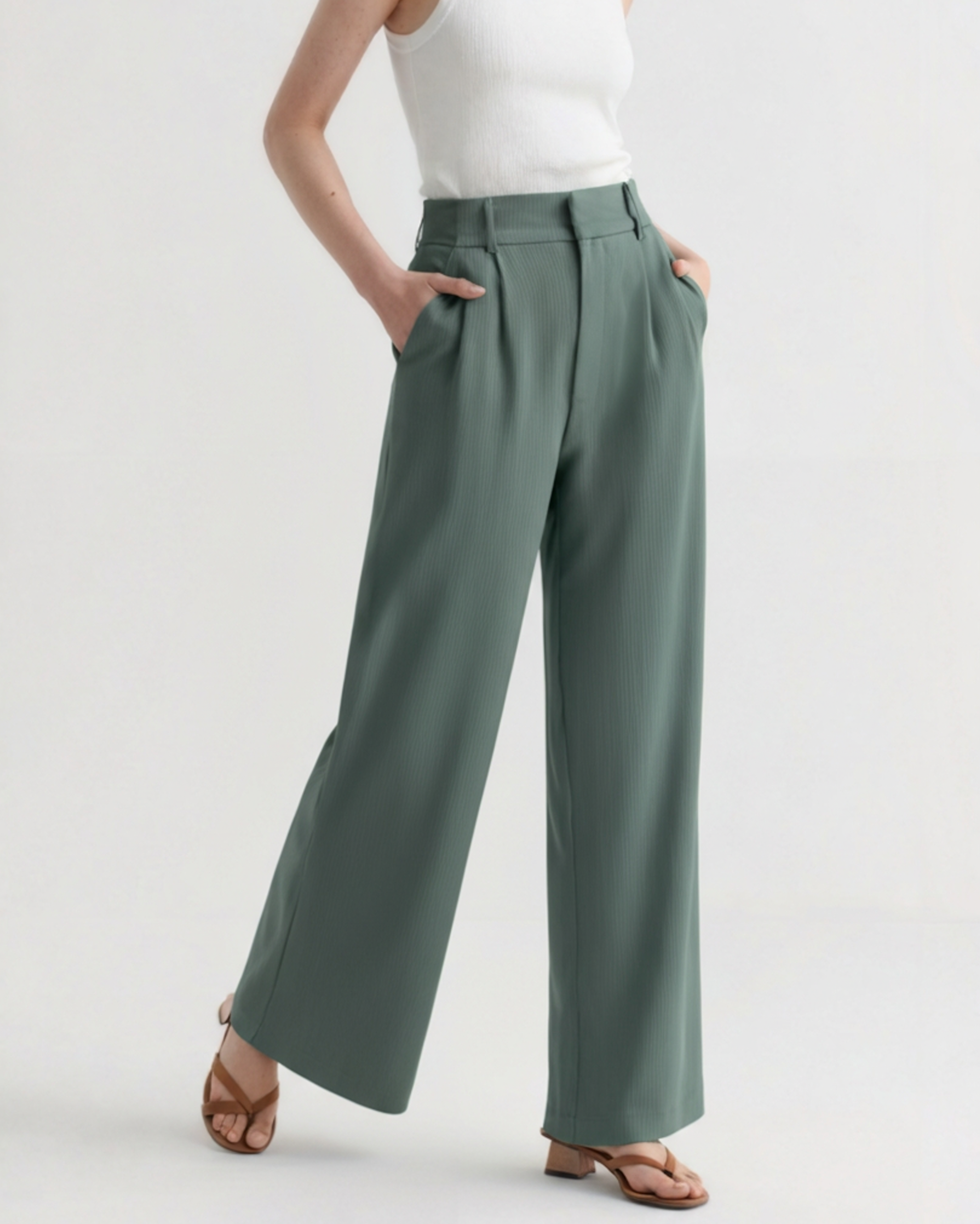 Serena Wide-Leg Trousers - Old Money