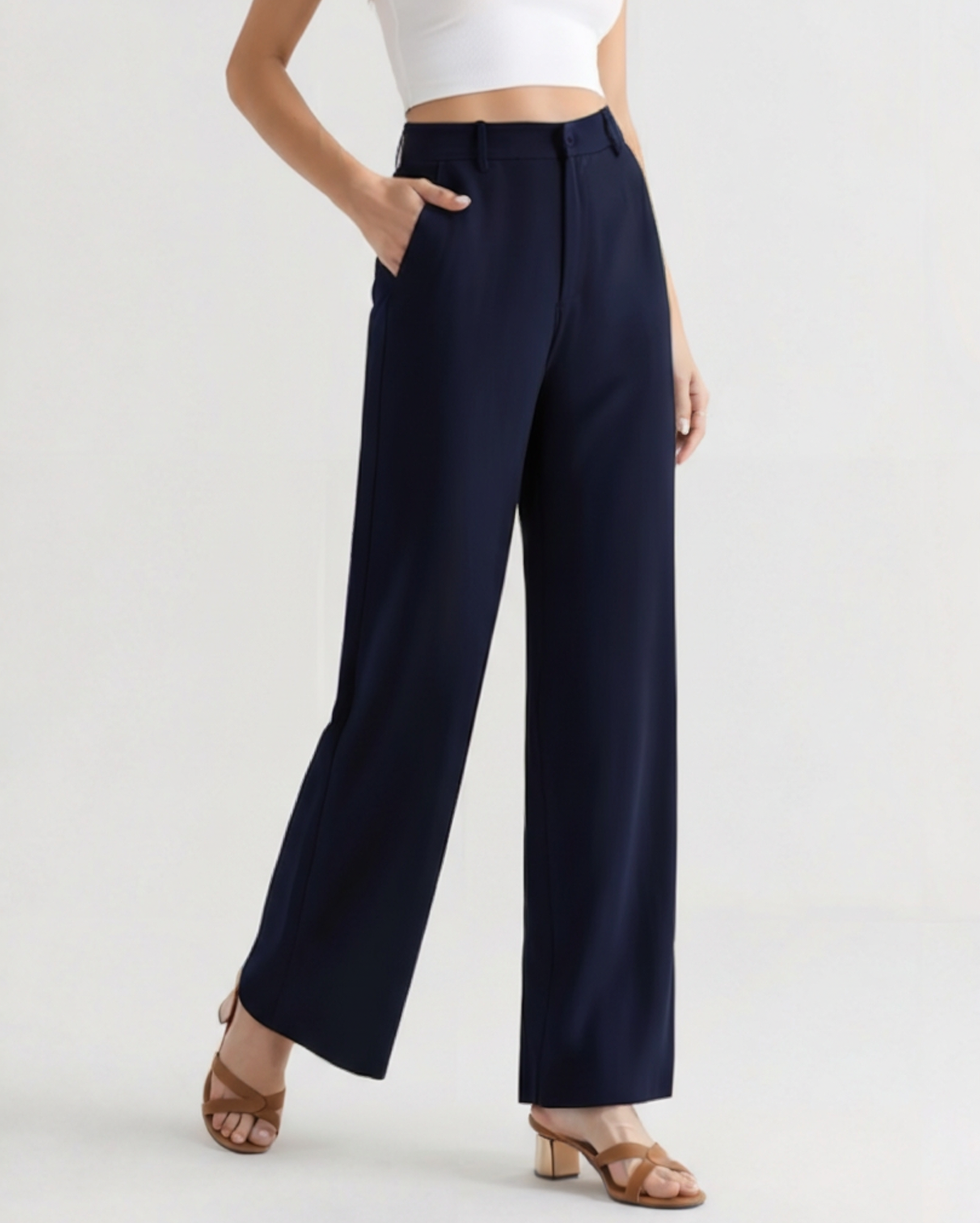 Serena Wide-Leg Trousers - Old Money