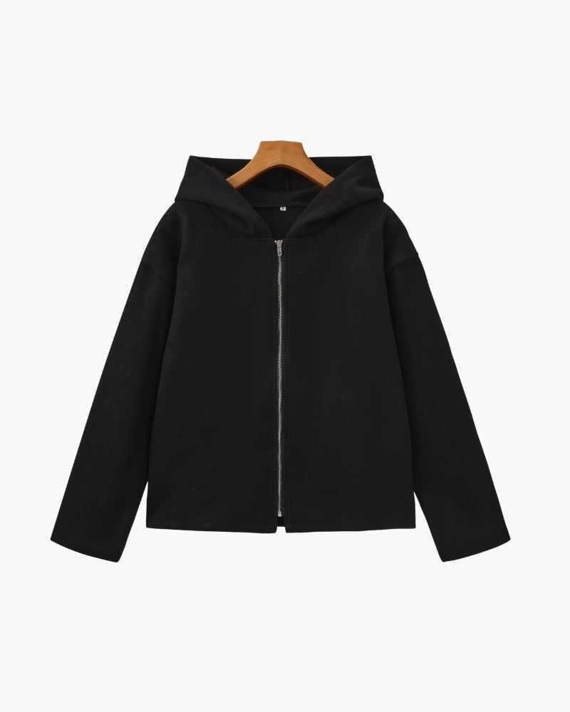Marlow Wool Zip Coat - Old Money