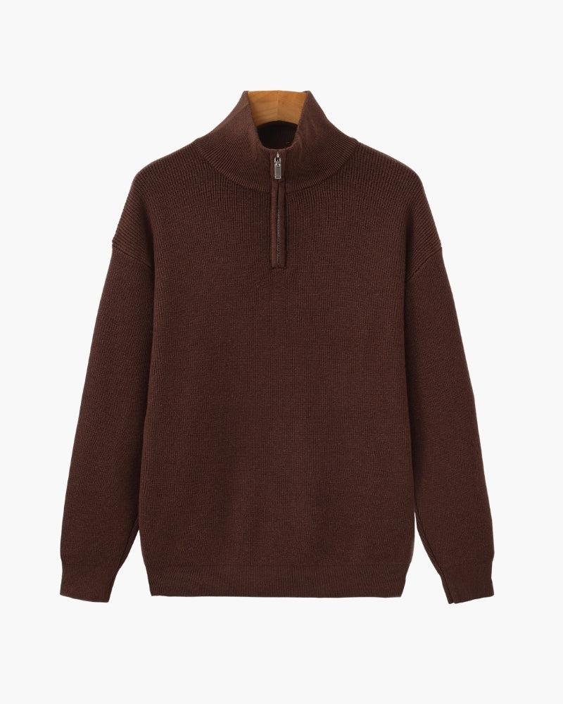 Refined Half-Zip Knit Pullover - Old Money