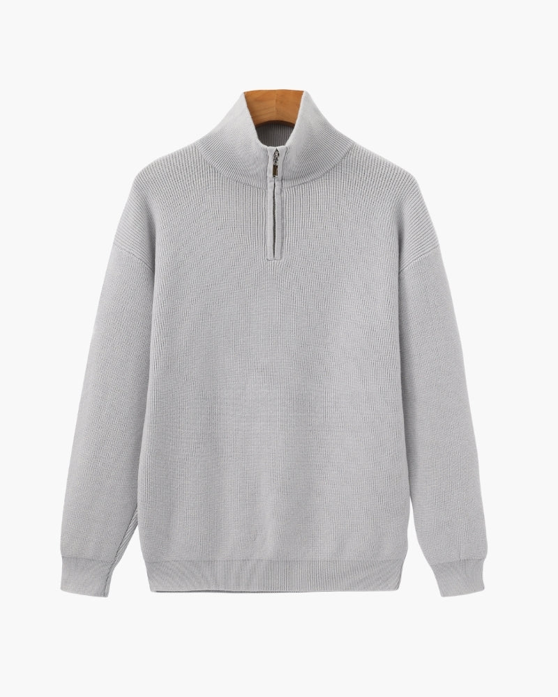 Refined Half-Zip Knit Pullover - Old Money