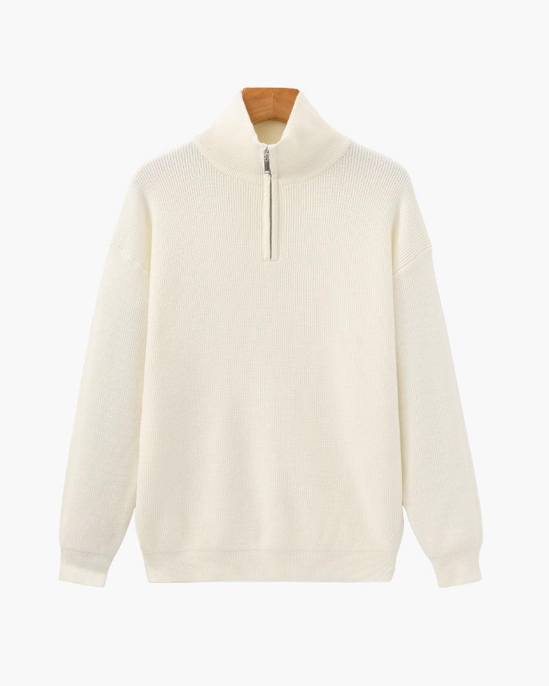 Refined Half-Zip Knit Pullover - Old Money