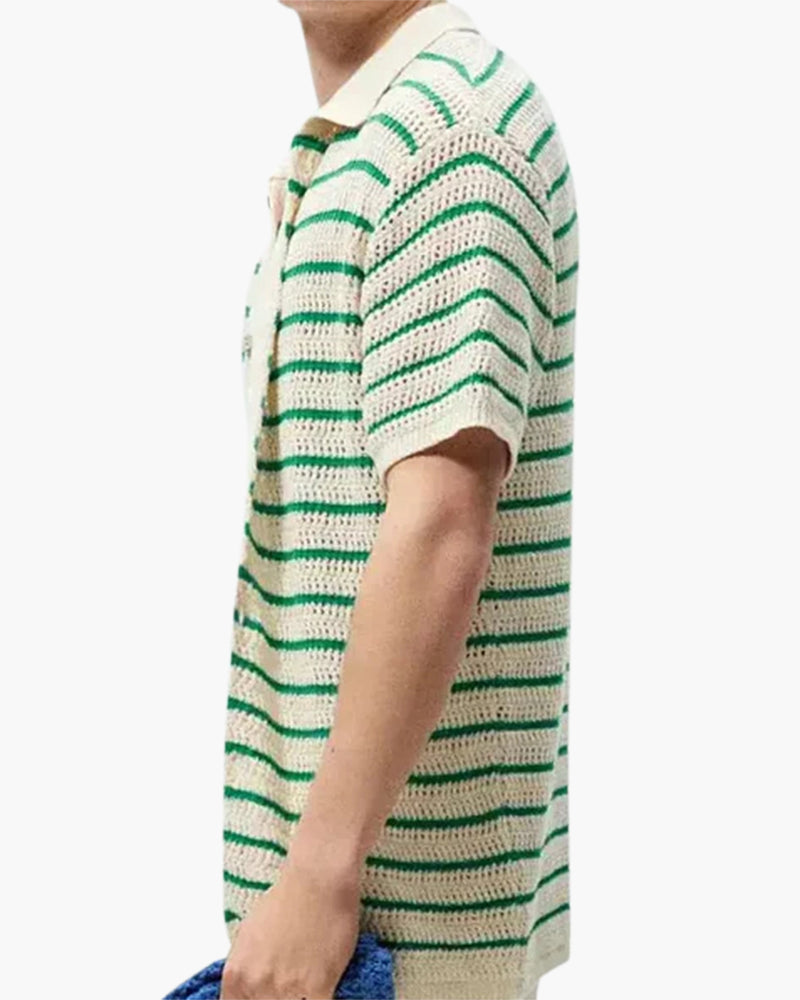 Marbella - Knitted Button Shirt - Old Money